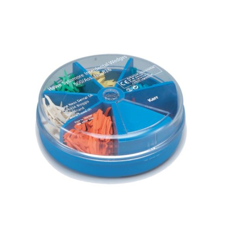 Mezizubní klínky Hawe - sada v plast. zásob. (500ks)