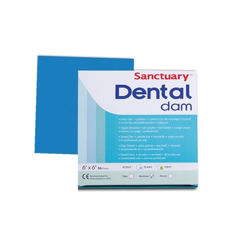 Kofferdam Sanctuary - modrý, silný (36ks/bal)