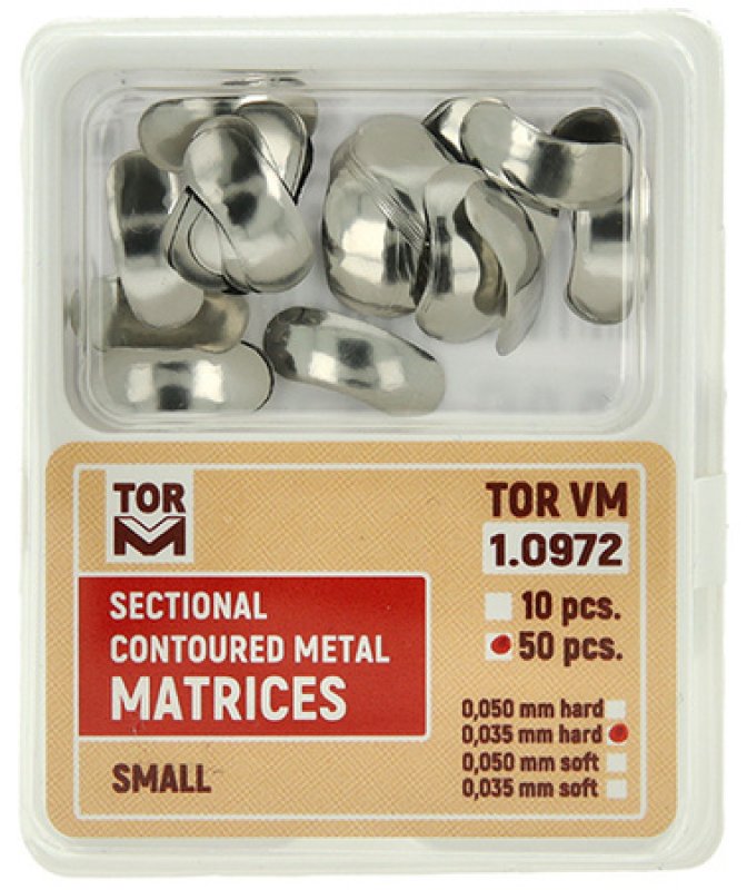 Sekční matrice TOR VM (50ks) - small, hard 0,035 mm