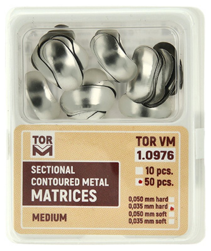 Sekční matrice TOR VM (50ks) - medium, hard, 0,035 mm
