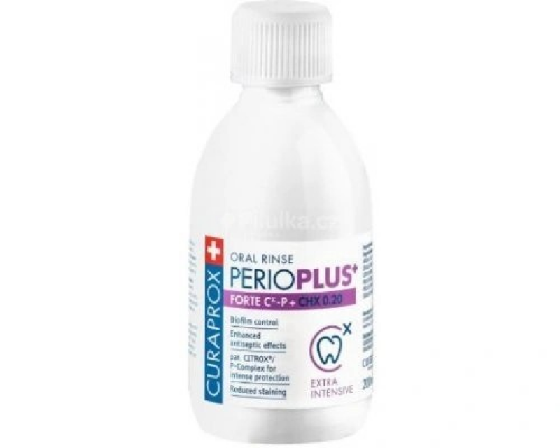 Ústní voda Perio Plus + Forte (0,2% chlorhexidin/250 ml)