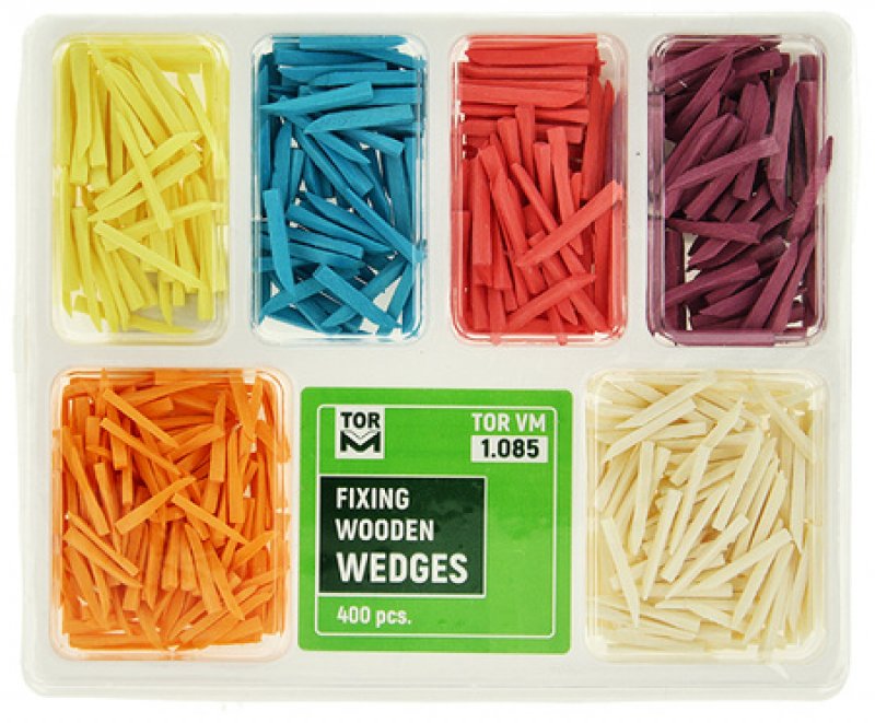 Dřevěné klínky TOR VM - sada (400ks/bal)