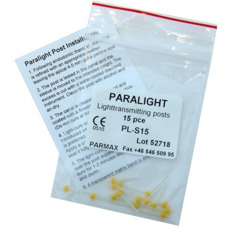 Skleněné čepy Paralight 15ks