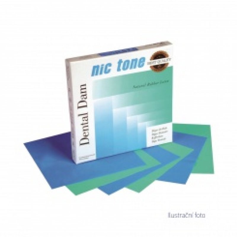 Kofferdam NicTone - modrý, střední, (36ks/bal)